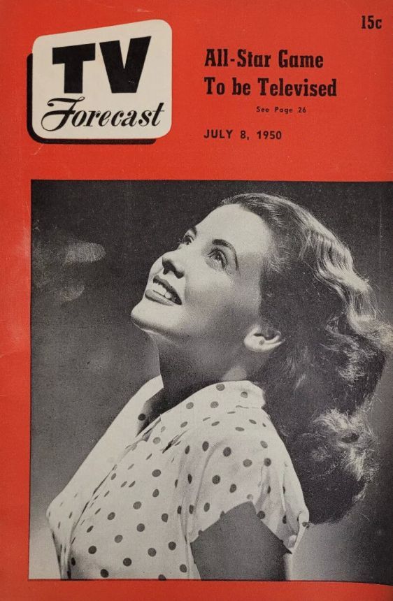 TV FORECAST magazine side cover 8 July 1950