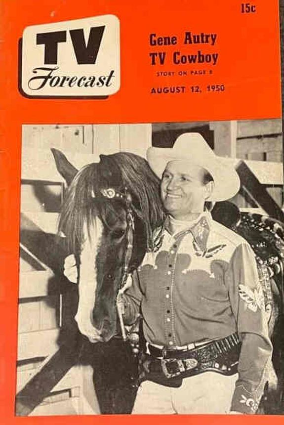 TV FORECAST magazine side cover 12 August 1950