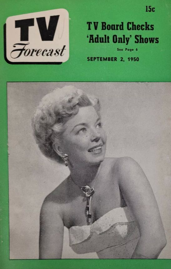 TV FORECAST magazine side cover 2 September 1950
