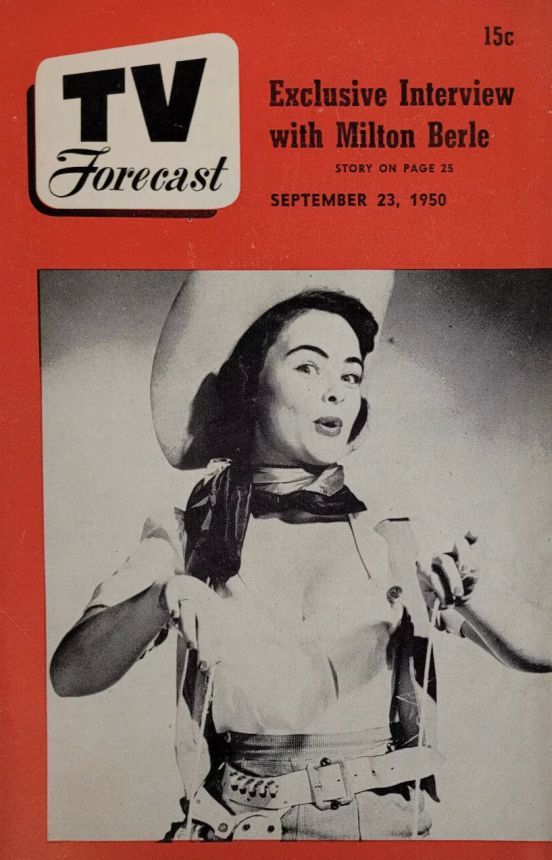 TV FORECAST magazine side cover 23 September 1950