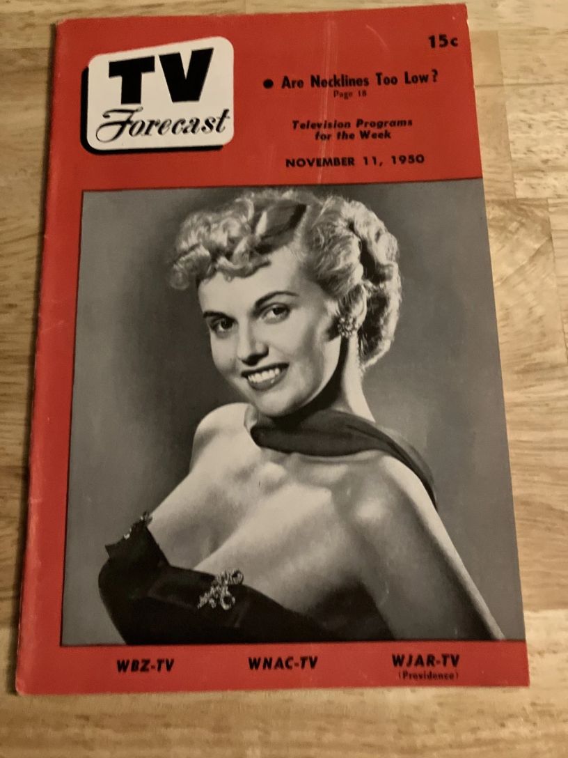 TV FORECAST magazine side cover 11 November 1950