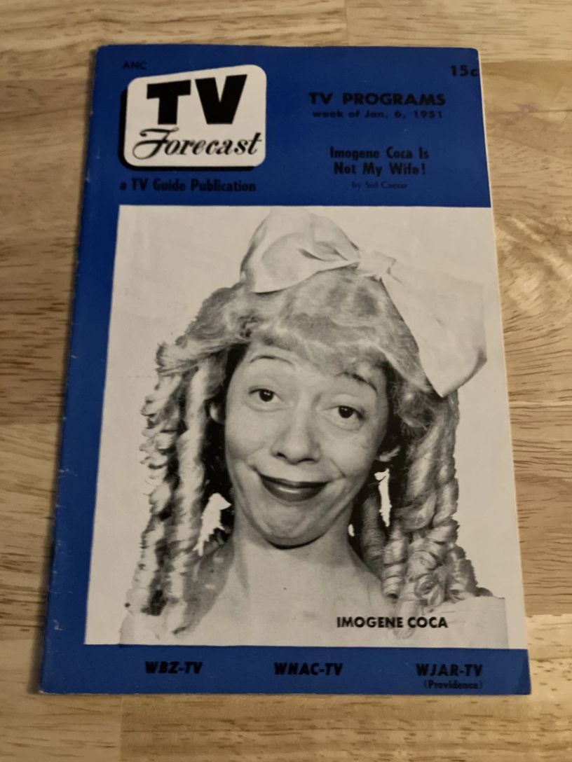 TV FORECAST magazine side cover 6 January 1951