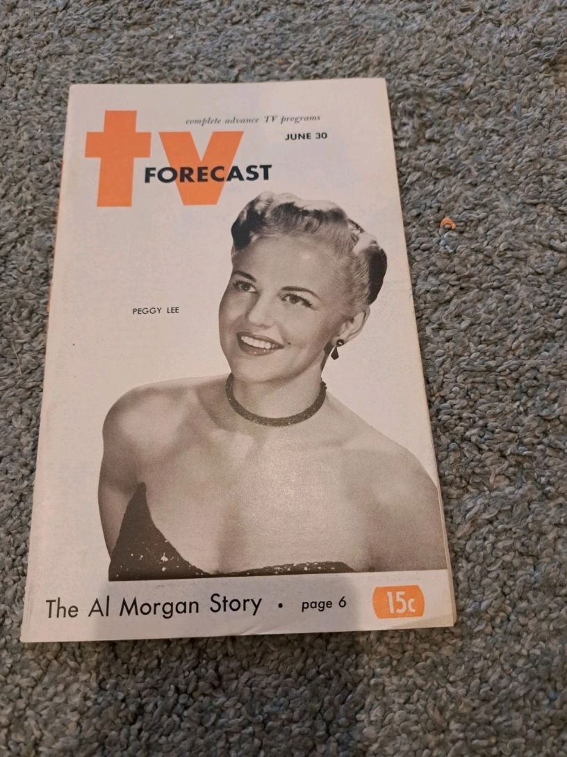 TV FORECAST magazine side cover 30 June 1951