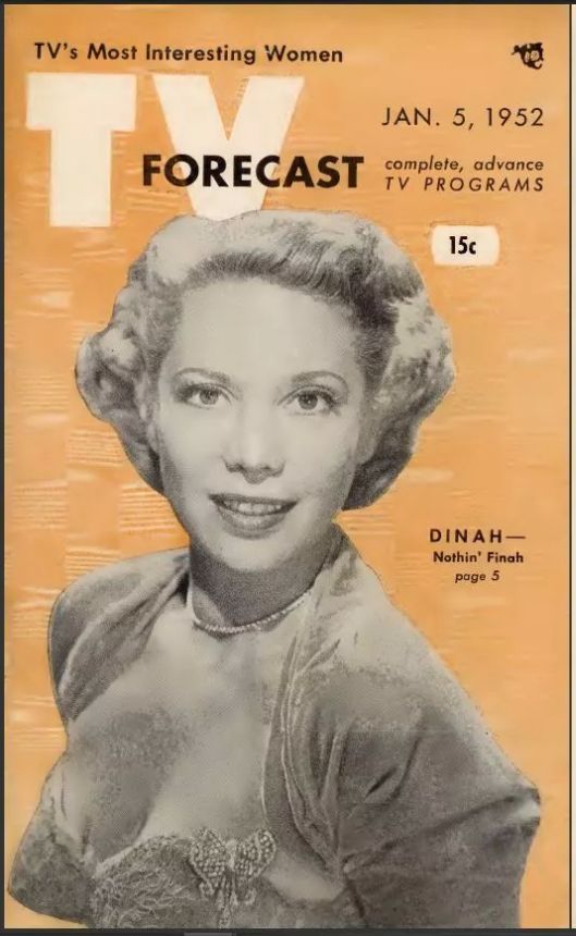 TV FORECAST magazine side cover 5 January 1952