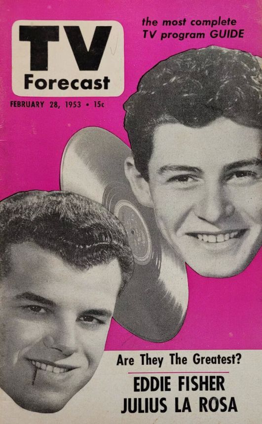 TV FORECAST magazine side cover 28 February 1953
