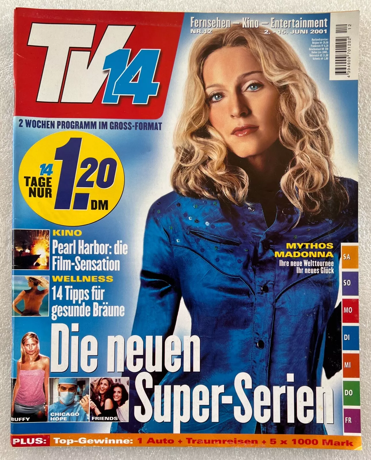 TV FOURTEEN AUSTRIA magazine side cover 2 June 2001