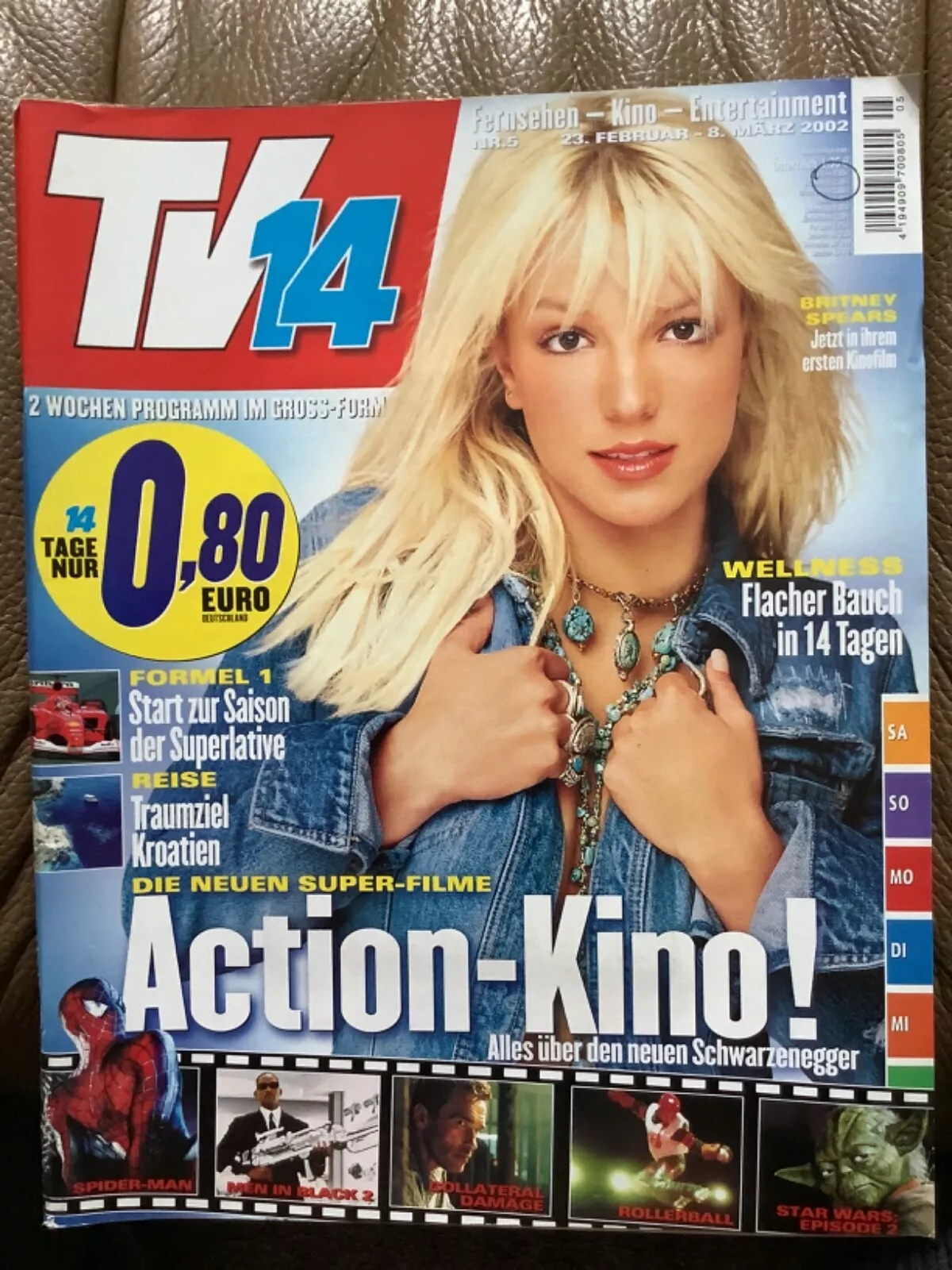 TV FOURTEEN GERMANY magazine side cover 23 February 2002