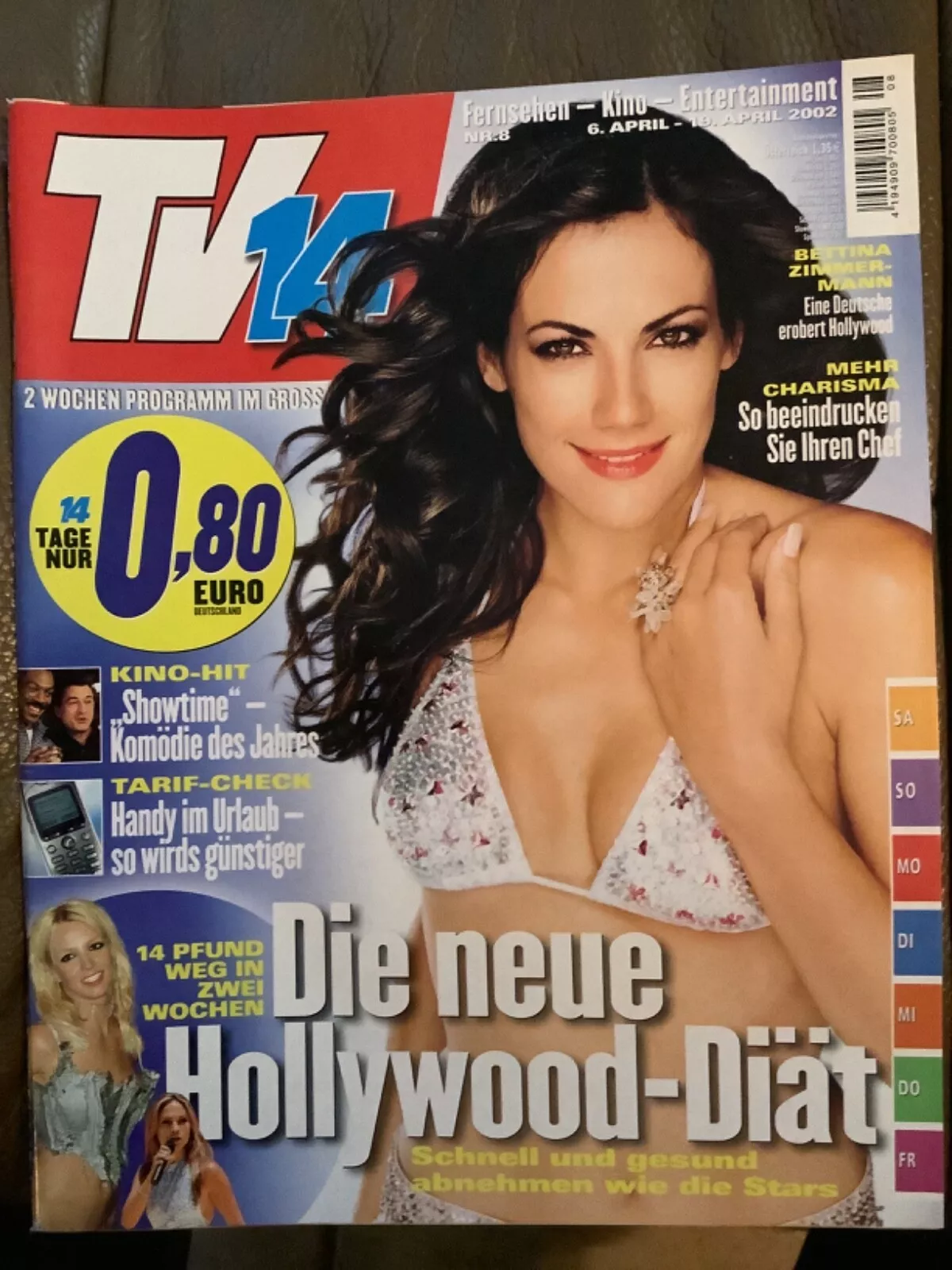 TV FOURTEEN AUSTRIA magazine side cover 6 April 2002