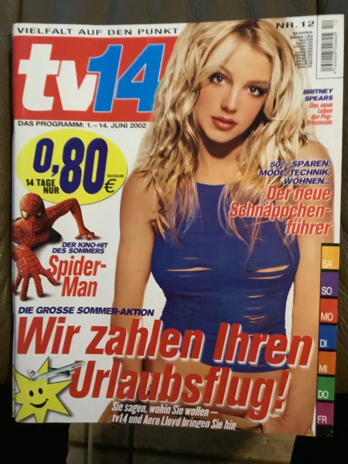 TV FOURTEEN AUSTRIA magazine side cover 1 June 2002