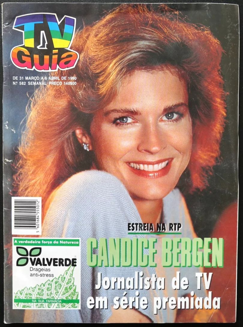 TV GUIA magazine side cover Issue 582 6 April 1990