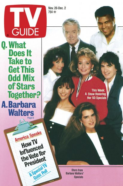 TV GUIDE USA magazine cover 26 November 1988