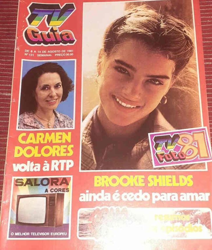 TV GUIA magazine side cover Issue 131 8 August 1981