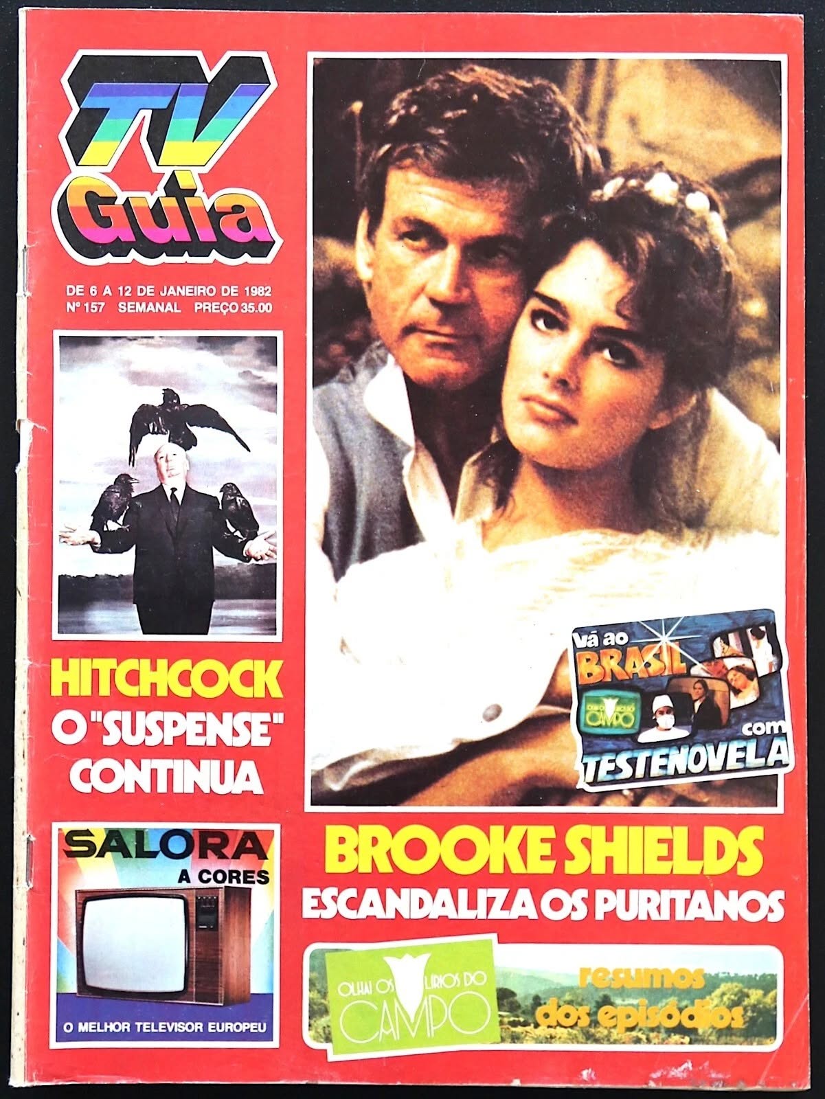 TV GUIA magazine side cover 6 January 1982