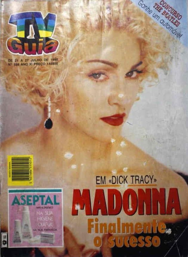 TV GUIA magazine side cover Issue 598 21 July 1990