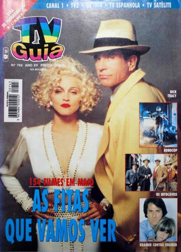 TV GUIA magazine side cover Issue 743 7 May 1993