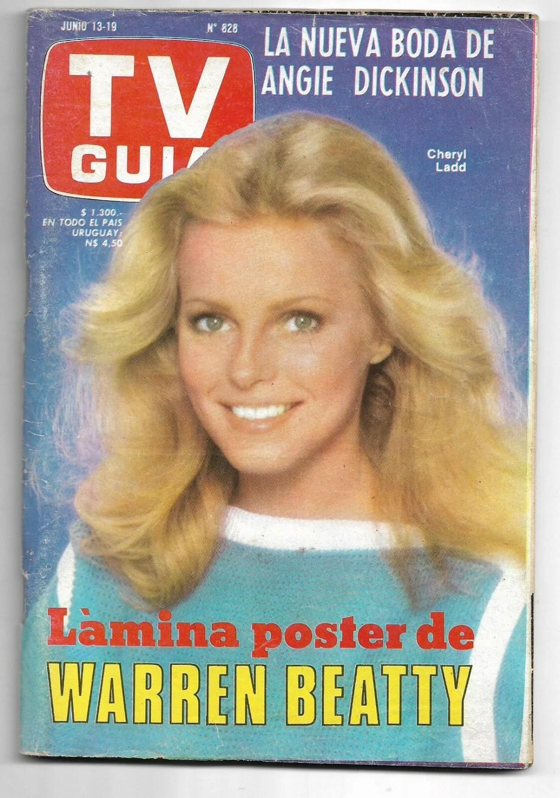 TV GUIA (ARG) magazine side cover Issue 828 13 June 1979