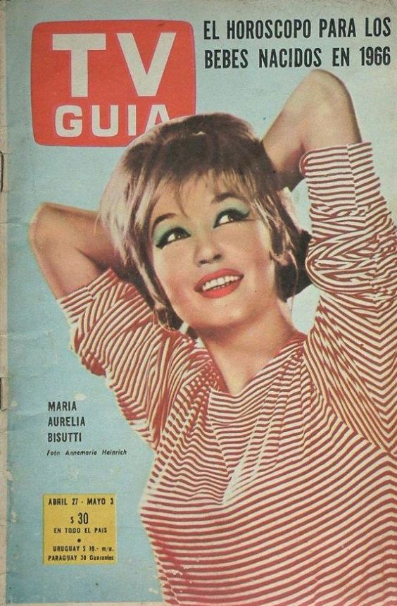 TV GUIA (ARG) magazine side cover 27 April 1966