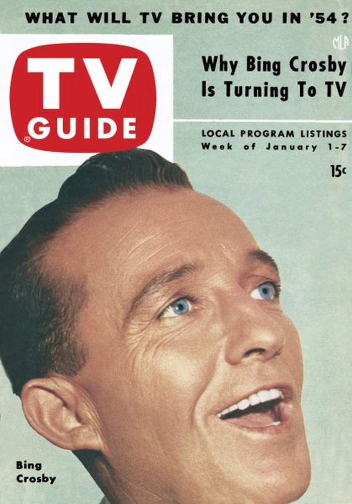 TV GUIDE USA magazine side cover Issue 40 1 January 1954