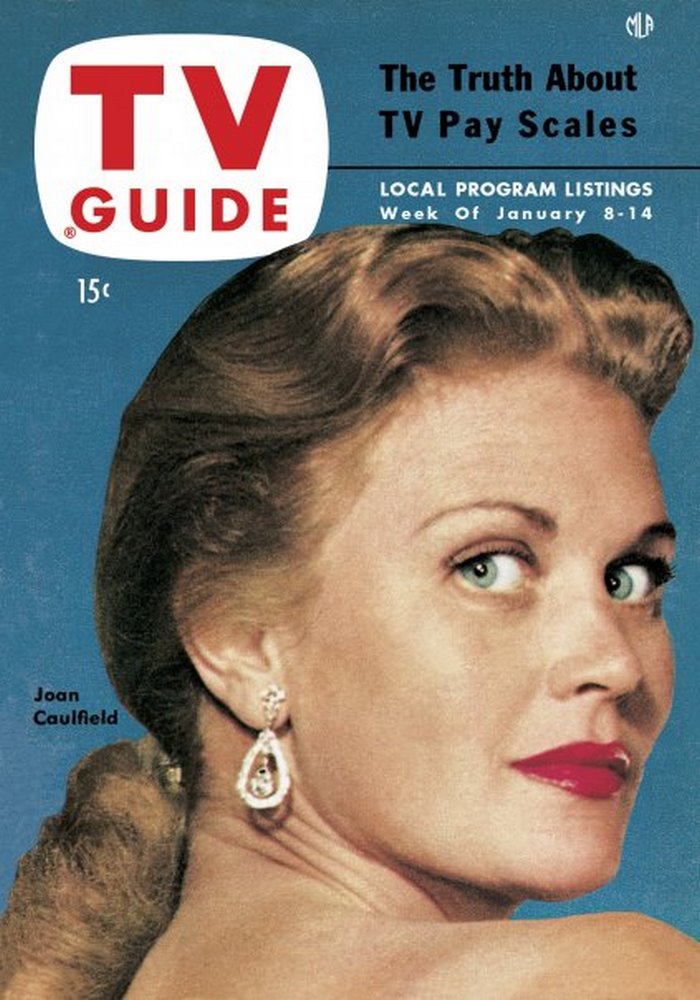 TV GUIDE USA magazine side cover Issue 41 8 January 1954