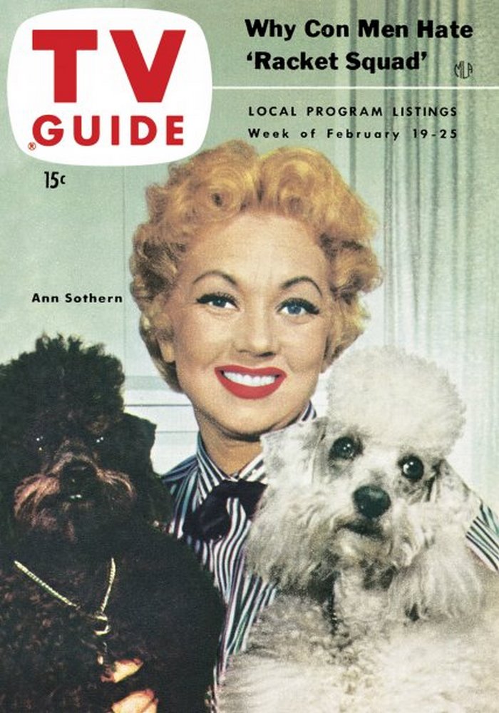 TV GUIDE USA magazine side cover Issue 47 19 February 1954