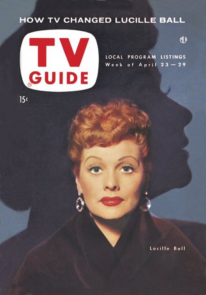 TV GUIDE USA magazine side cover Issue 56 23 April 1954