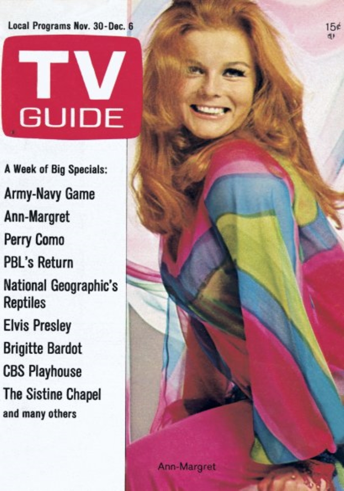 TV GUIDE USA magazine side cover Issue 818 30 November 1968