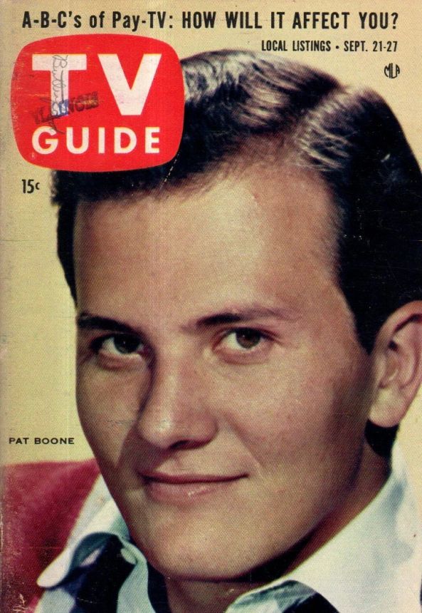 TV GUIDE USA magazine side cover 21 September 1957