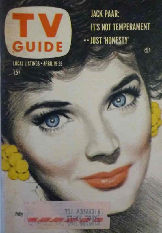 TV GUIDE USA magazine side cover 19 April 1958