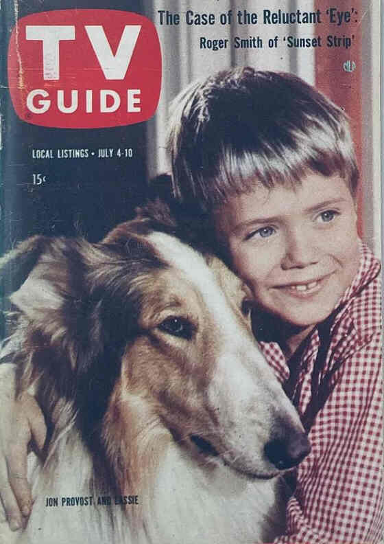 TV GUIDE USA magazine side cover 4 July 1959