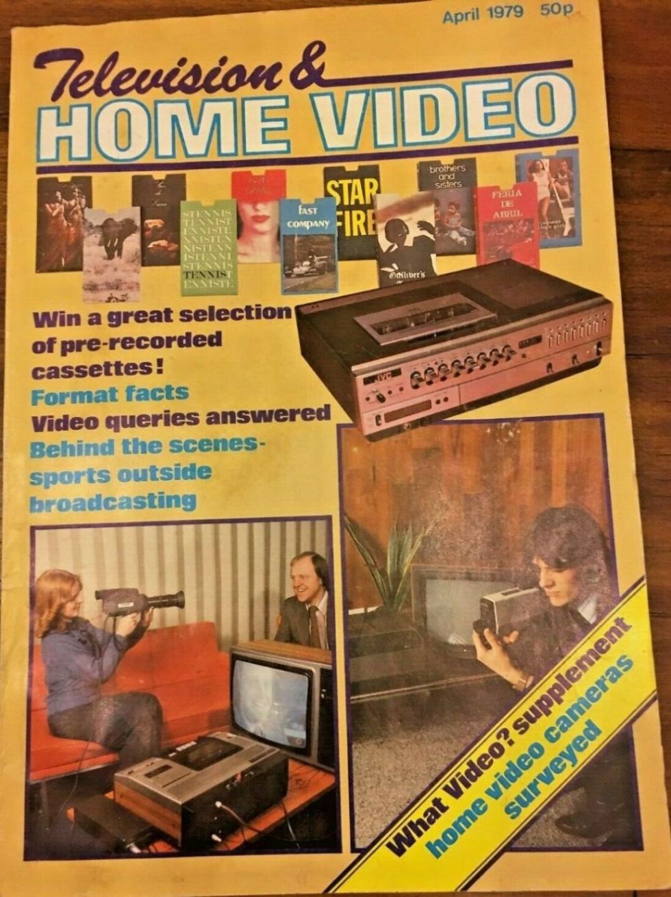 TV AND HOME VIDEO magazine side cover  April 1979