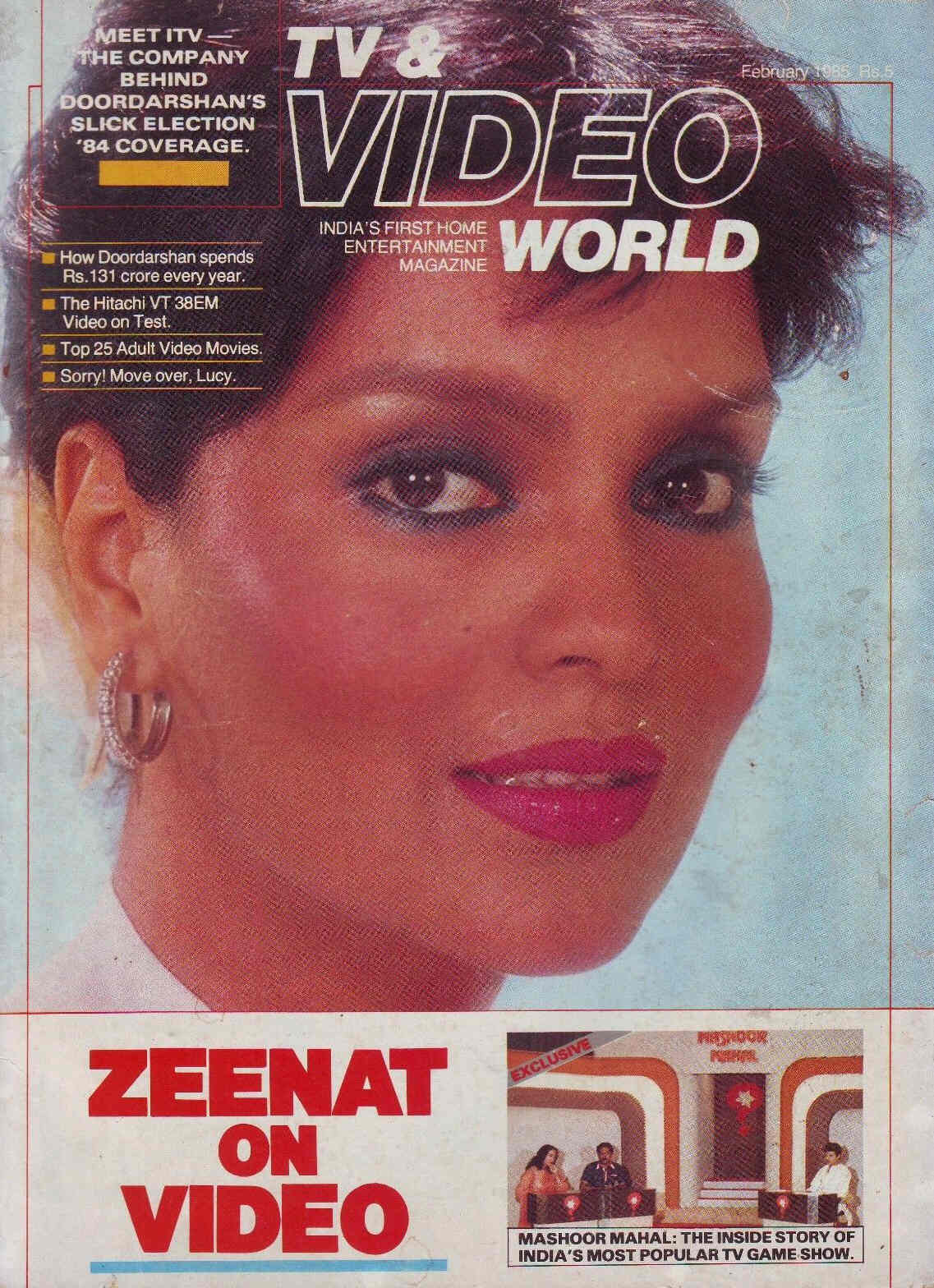 TV AND VIDEO WORLD magazine side cover February 1985