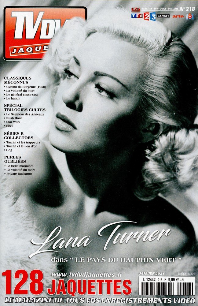 TV DVD JAQUETTES magazine side cover Issue 218  January 2021