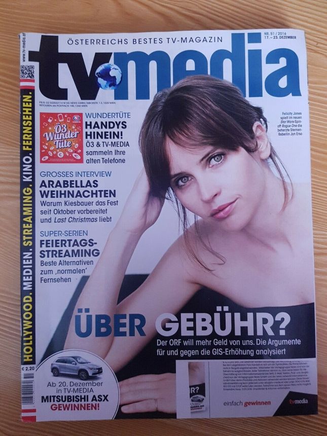 TV MEDIA magazine side cover Issue 51 17 December 2016