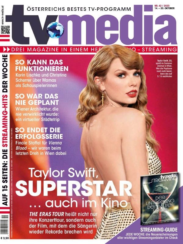 TV MEDIA magazine side cover 14 October 2023