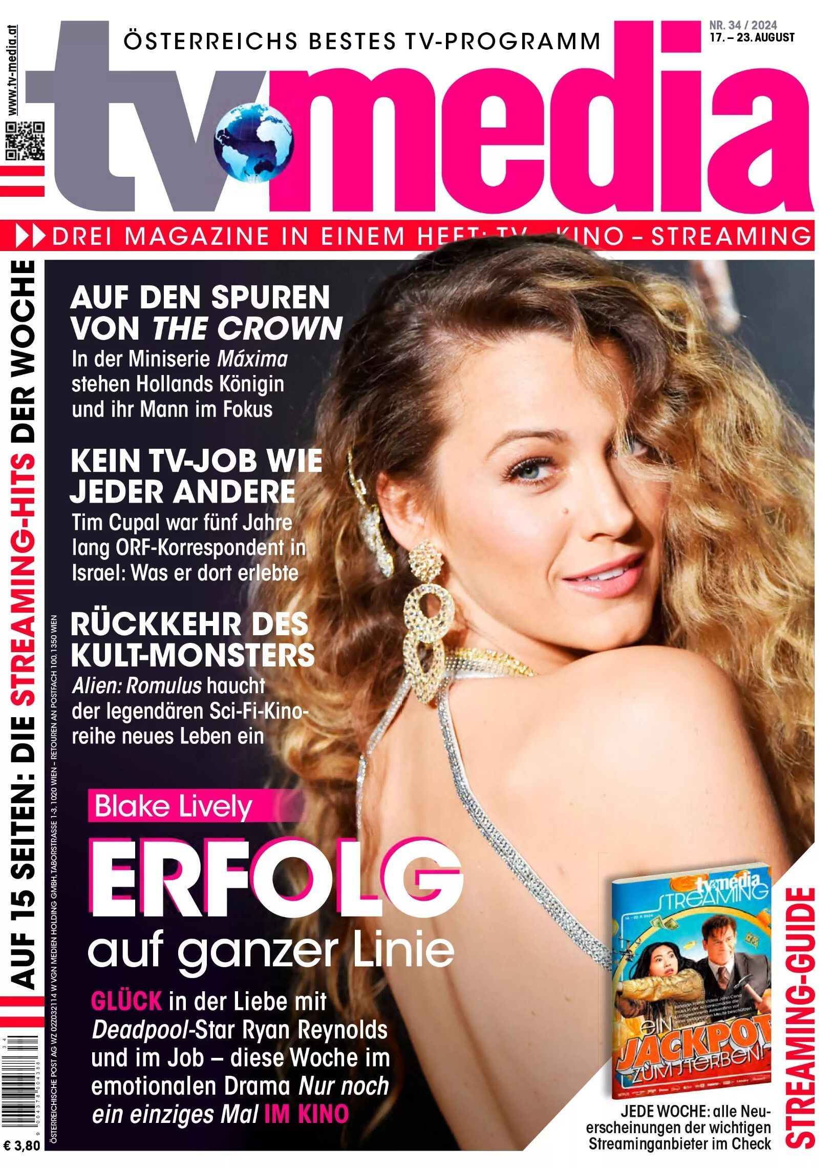 TV MEDIA magazine side cover 17 August 2024