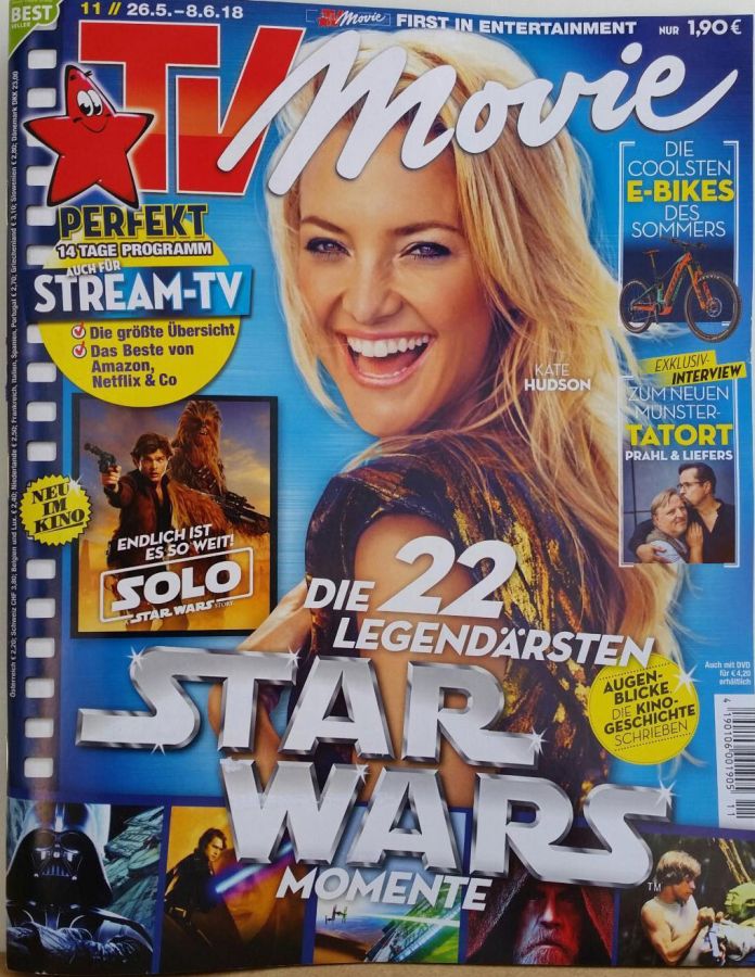 TV MOVIE magazine side cover Issue 11 26 May 2018