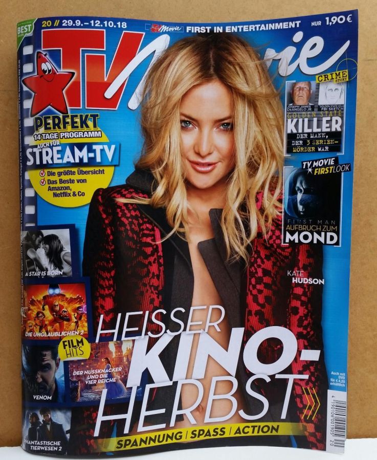 TV MOVIE magazine side cover Issue 20 29 September 2018