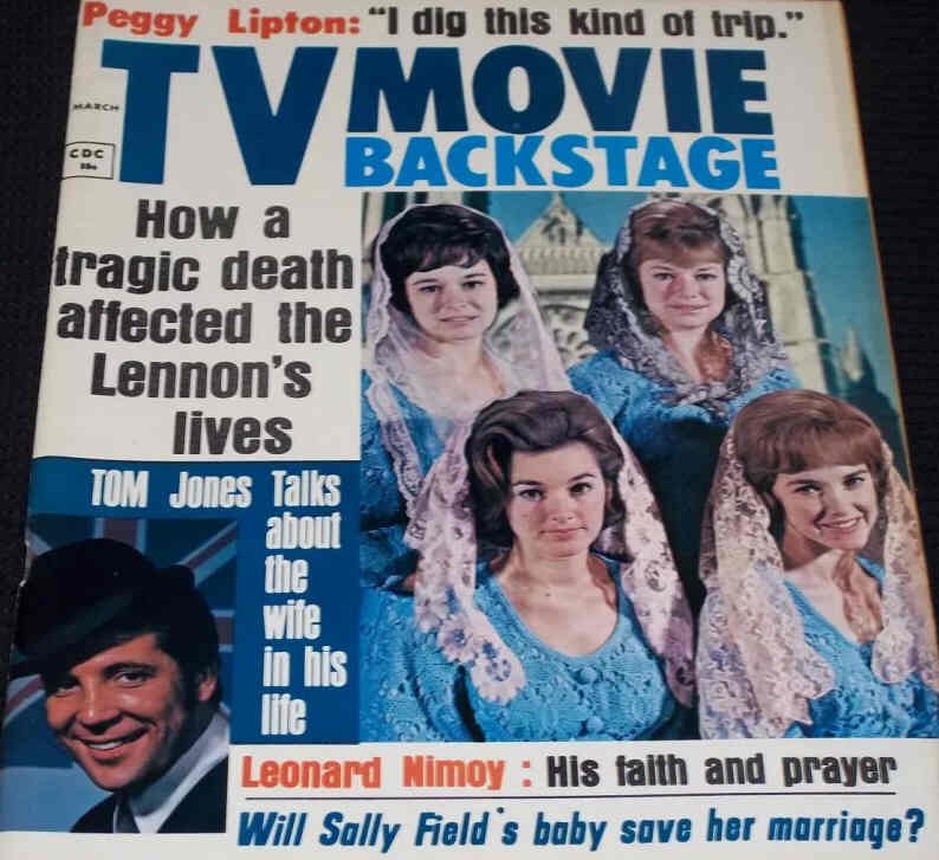 TV MOVIE BACKSTAGE magazine side cover  March 1970
