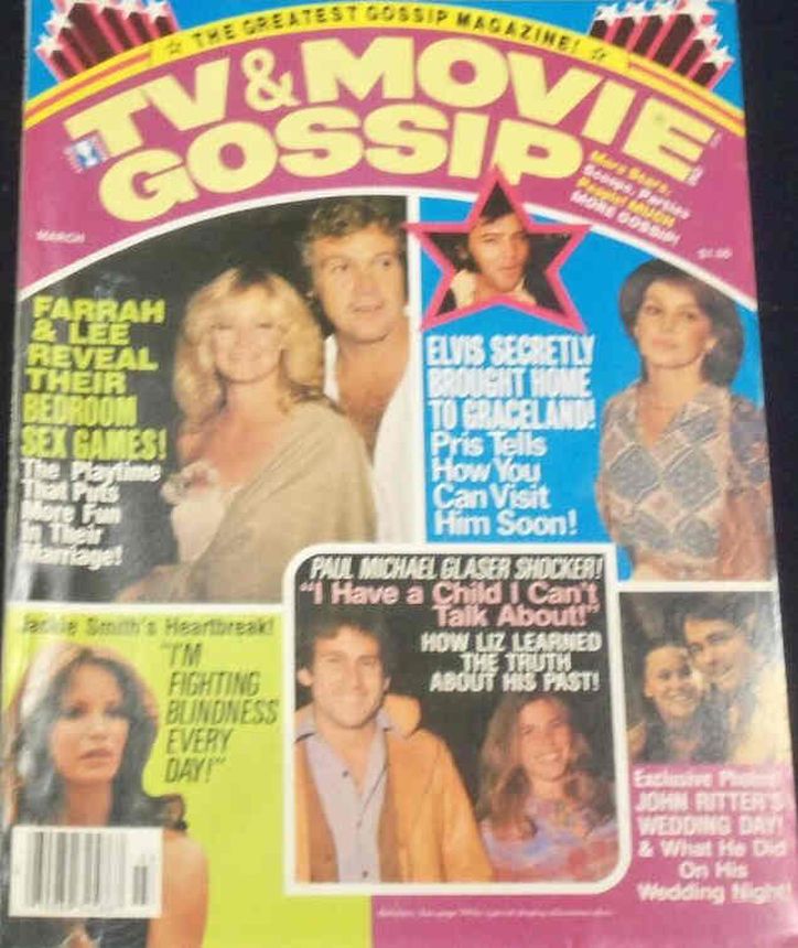 TV AND MOVIE GOSSIP magazine side cover  March 1978