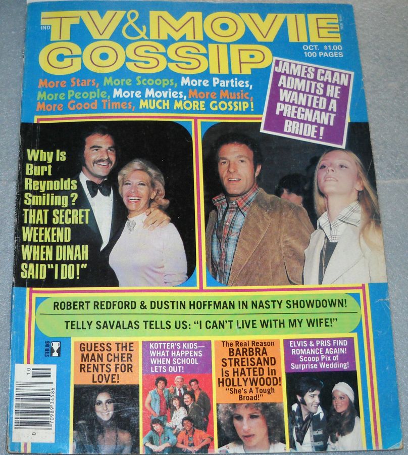 TV AND MOVIE GOSSIP magazine side cover  October 1976