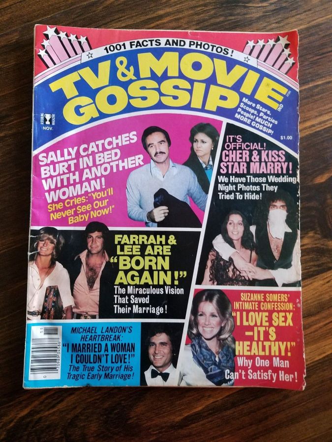 TV AND MOVIE GOSSIP magazine side cover  November 1978