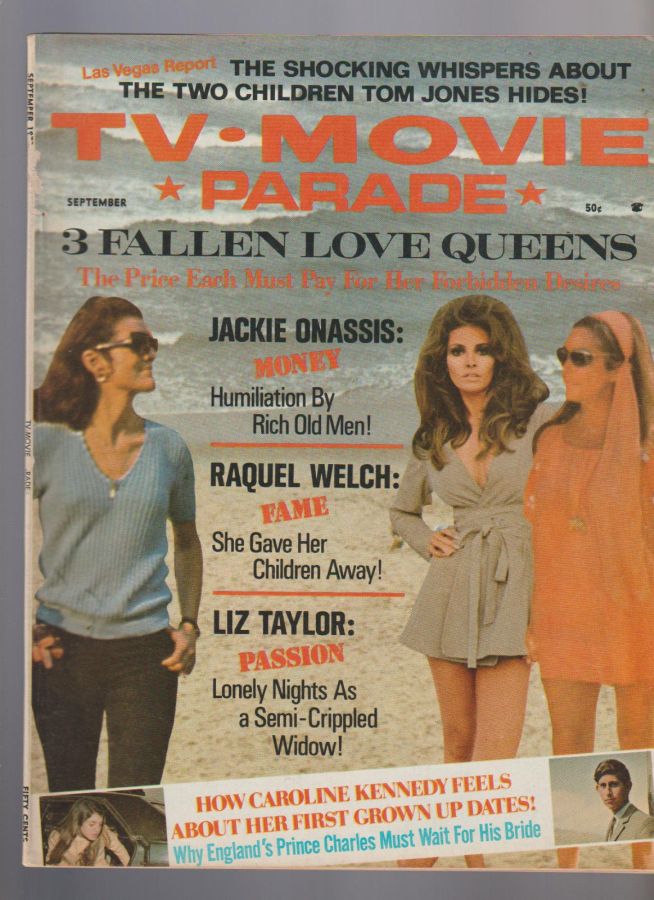 MOVIE PARADE magazine side cover September 1970