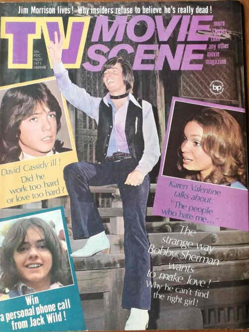 TV MOVIE SCENE magazine side cover  November 1971