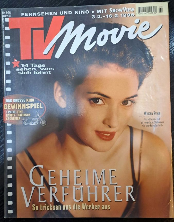 TV MOVIE magazine side cover 3 February 1996