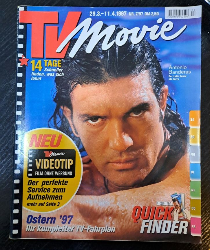 TV MOVIE magazine side cover 29 March 1997