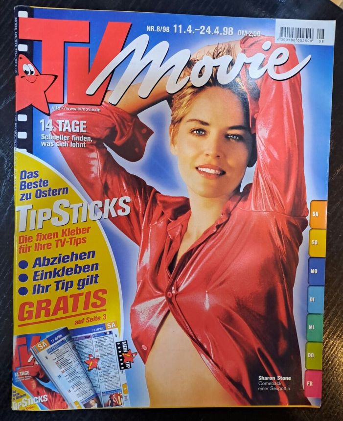 TV MOVIE magazine side cover 11 April 1998