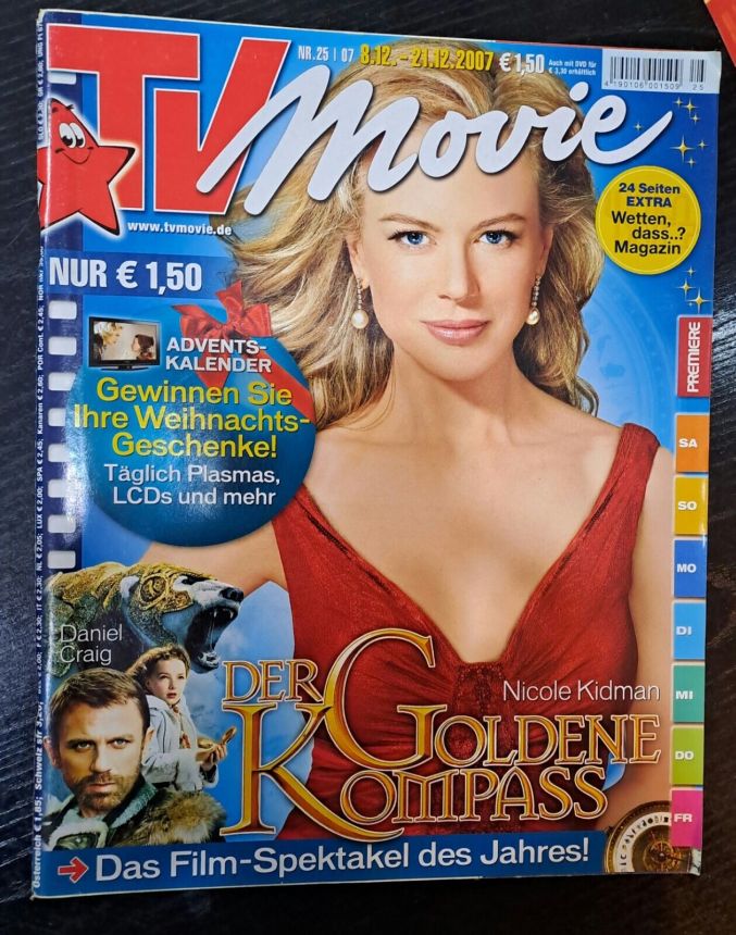 TV MOVIE magazine side cover 8 December 2007