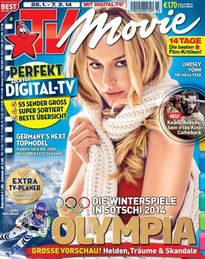 TV MOVIE magazine side cover Issue 3 25 January 2014