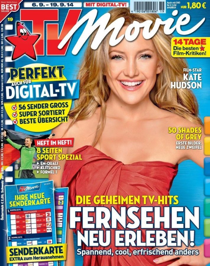 TV MOVIE magazine side cover Issue 19 6 September 2014