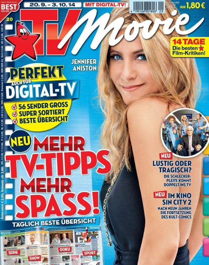TV MOVIE magazine side cover Issue 20 20 September 2014